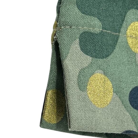 Smiling Button Camo Dot Tunic Dress Green Gold Metallic 10Y NWT - Picture 6 of 8